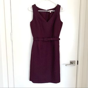 Banana Republic Maroon Pencil Dress